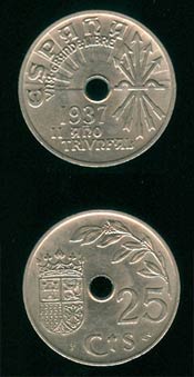 25 Centavos, 1937 (Source: Webmaster)